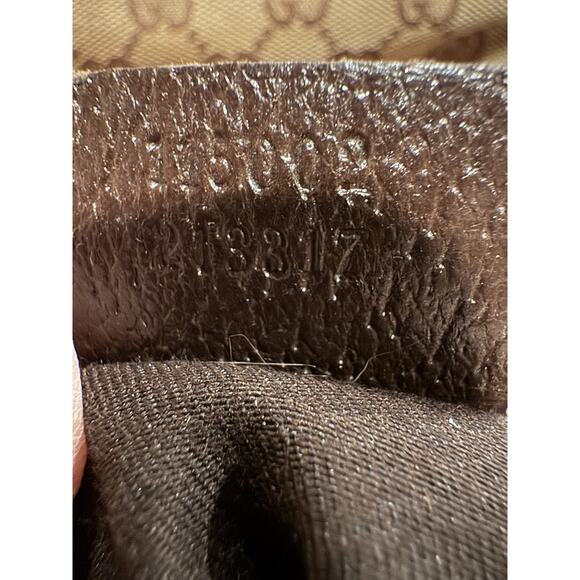 Gucci GG canvas hobo shoulder bag in brown with leather trim - Picture 3 of 15